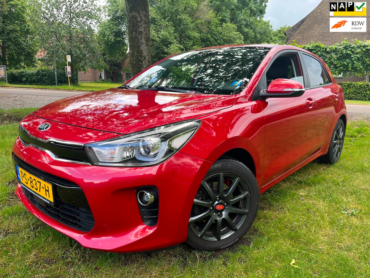 Kia Rio - 1.0 TGDI DynamicLine ORG NL / LEDER / LM / NAV / AC - AutoWereld.nl