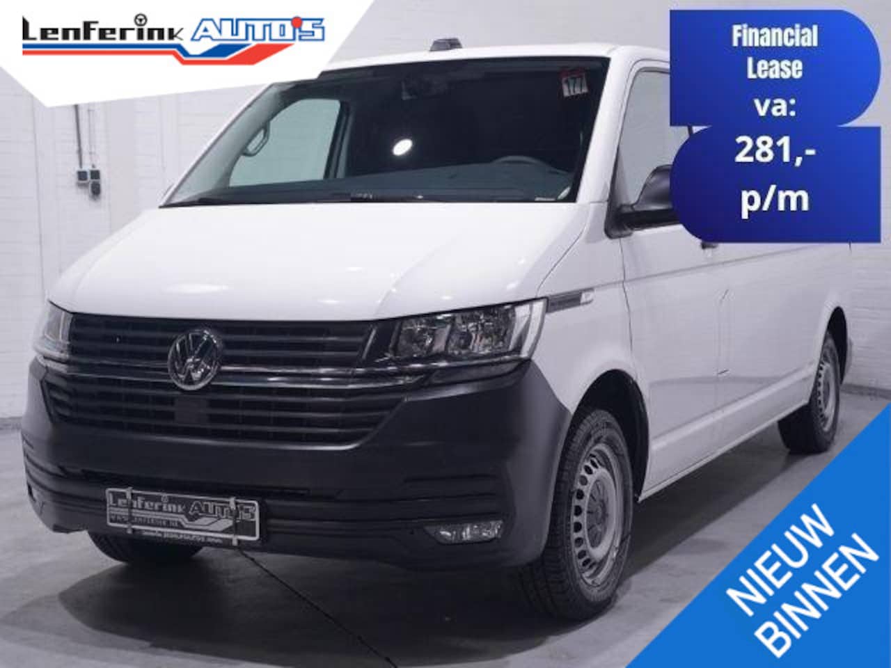 Volkswagen Transporter - 2.0 TDI 110 pk L2H1 Airco, Achterklep, Camera Opbergkasten Laadruimte, PDC achter, 2-Zits - AutoWereld.nl