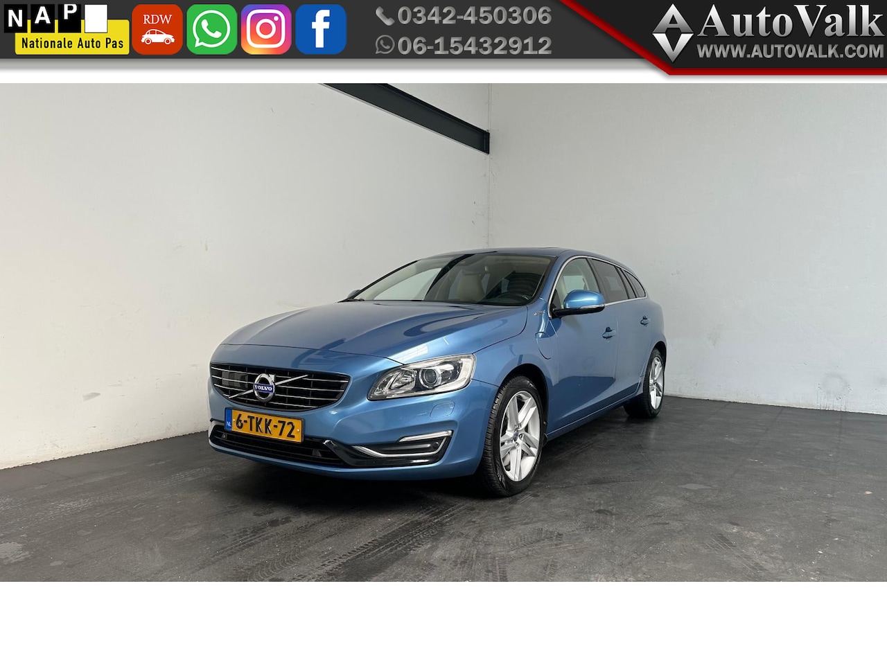 Volvo V60 - 2.4 D6 AWD Plug-In Hybrid Summum 2.4 D6 AWD Plug-In Hybrid Summum - AutoWereld.nl