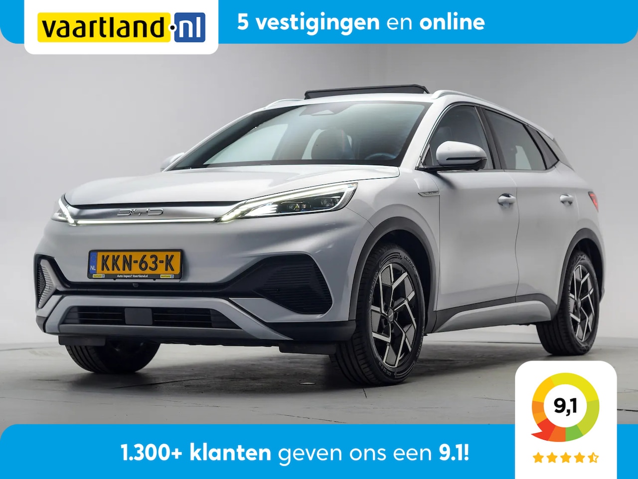 BYD Atto 3 - Design 60 kWh [ Panorama Navi Apple / Android Leder Adapt.cruise 360°-camera ] - AutoWereld.nl