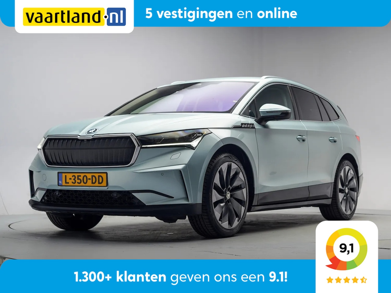 Skoda Enyaq iV - 80 First Edition 3-Fase [ Leder Trekhaak Warmtepomp Apple / Android cruise Navi ] - AutoWereld.nl