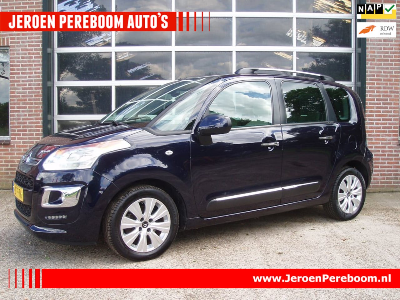 Citroën C3 Picasso - 1.2 PureTech Exclusive Navigatie, climaat airco, lm-velgen, 34600km-NAP!!! Dealer onderhou - AutoWereld.nl