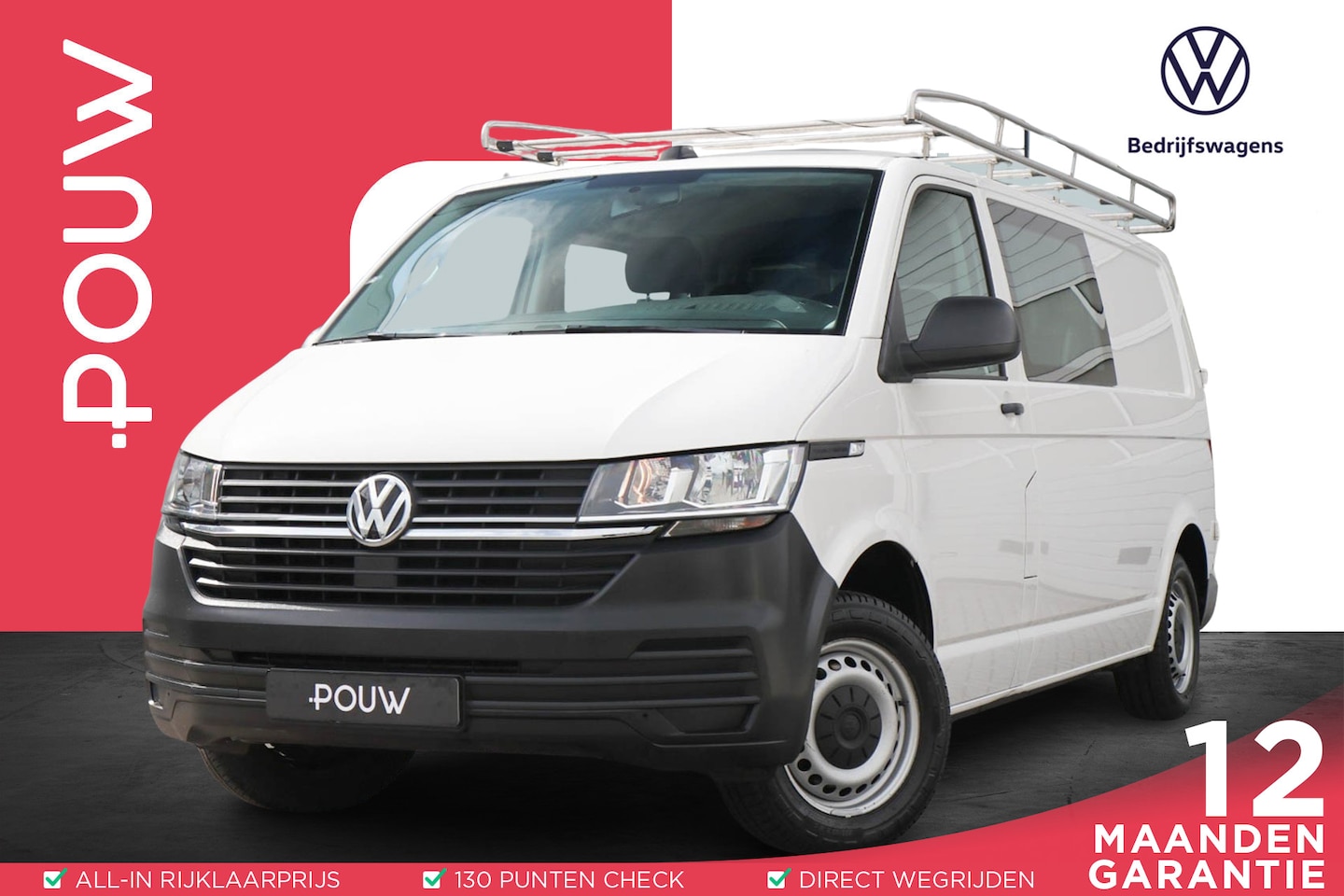 Volkswagen Transporter - 2.0 TDI 110pk L2H1 30 DC Comfortline | Navigatie | App Connect | Trekhaak | Cruise Control - AutoWereld.nl