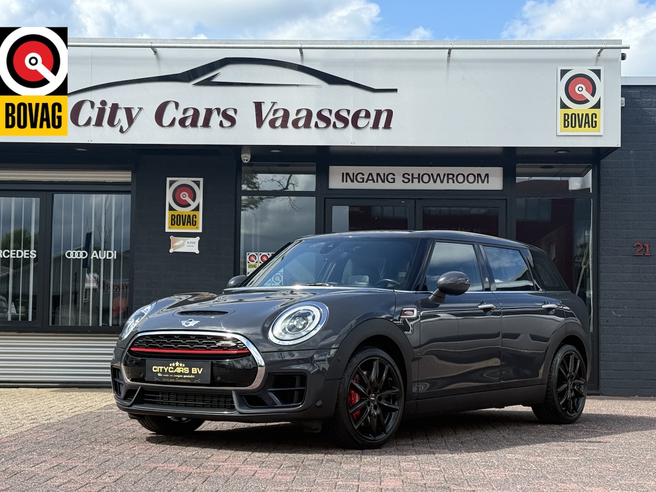 MINI Clubman - 2.0 John Cooper Works ALL4 232 pk navi camera climate ctr cruise ctr leder lmv 18 inch Hea - AutoWereld.nl