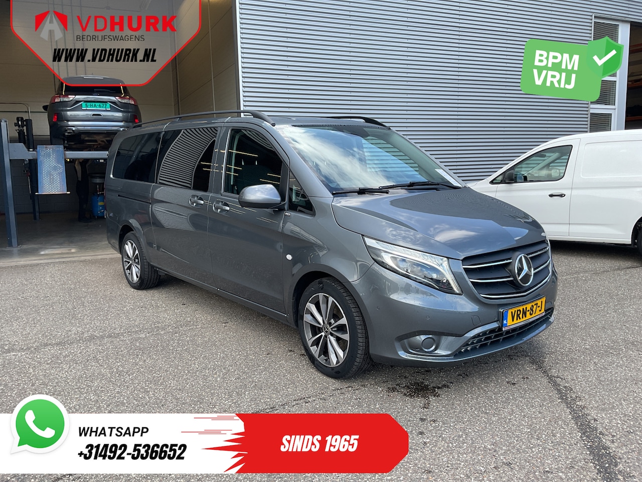 Mercedes-Benz Vito - 119 CDI Aut. XL L3 DC Dubbel Cabine/ LED/ 2.5t Trekverm./ Alarm III/ Stoelverw./ Carplay/ - AutoWereld.nl