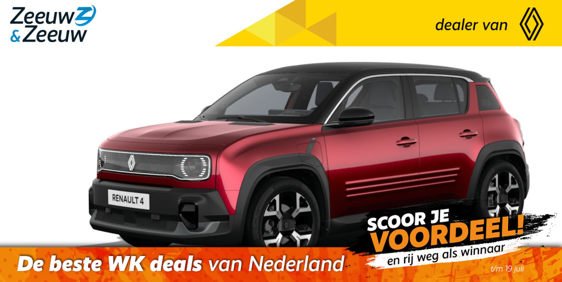 Renault 4 - comfort range techno canvas dak 52 kWh | Profiteer nu van €1.800,- Zeeuw & Zeeuw voorraadk - AutoWereld.nl