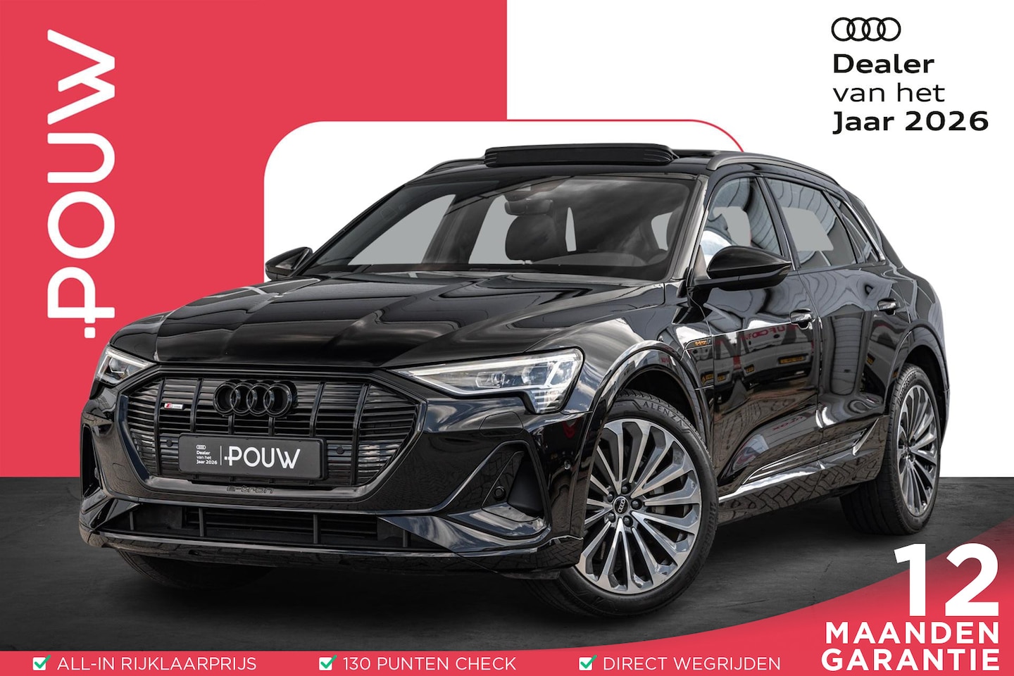 Audi e-tron - 55 408pk quattro S edition 95 kWh | Panoramadak | B&O Audio | 21" velgen | SoH 96% - AutoWereld.nl