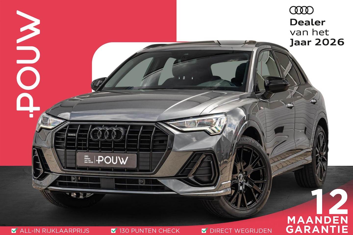 Audi Q3 - 40 TFSI 190pk S-tronic quattro S Edition | Panoramadak | Trekhaak | Achteruitrijcamera - AutoWereld.nl