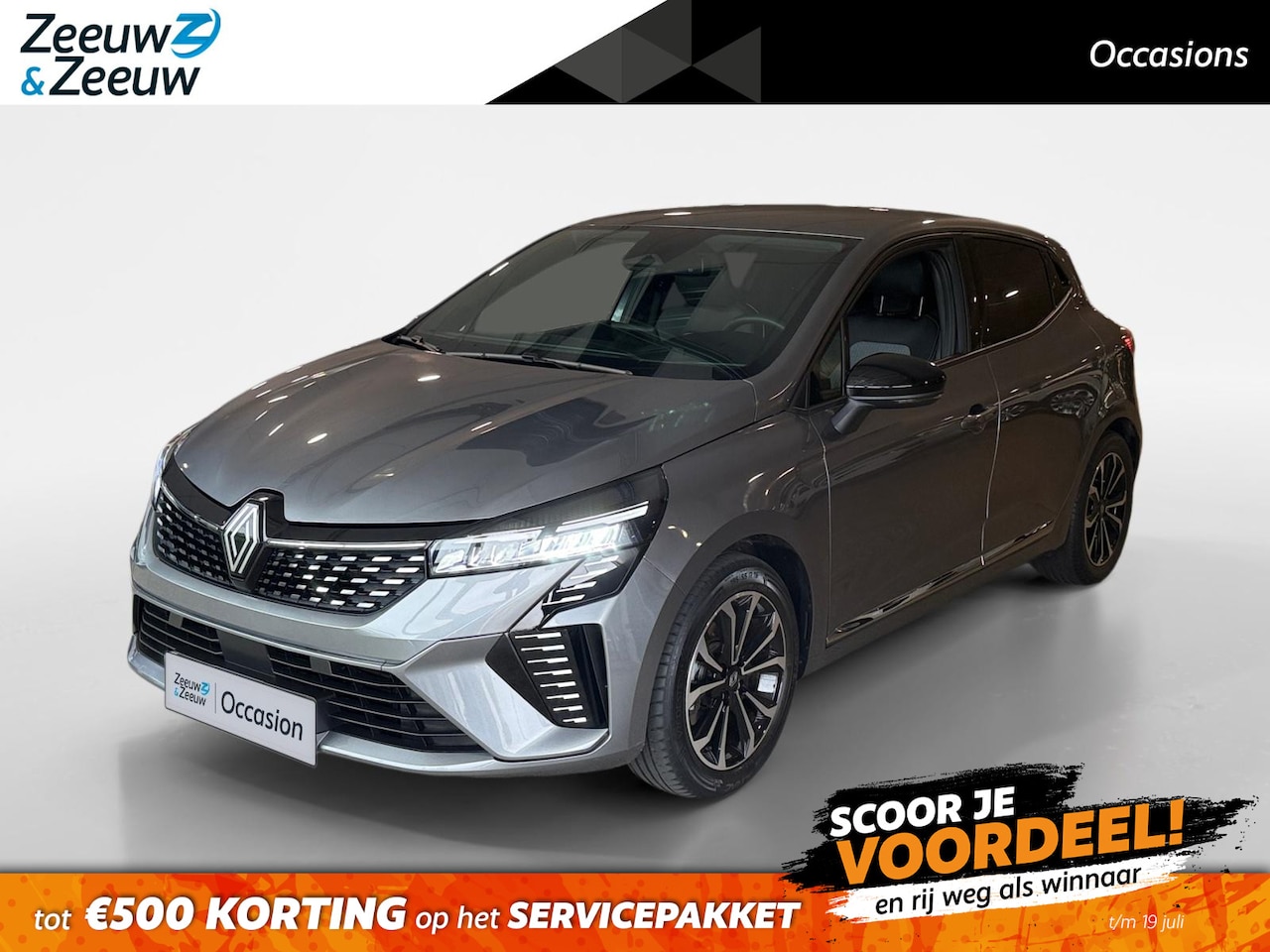 Renault Clio - 1.6 E-Tech Full Hybrid 145 techno *Automaat*Navi+Camera*Climate*Parkeersensoren*Half Leer - AutoWereld.nl