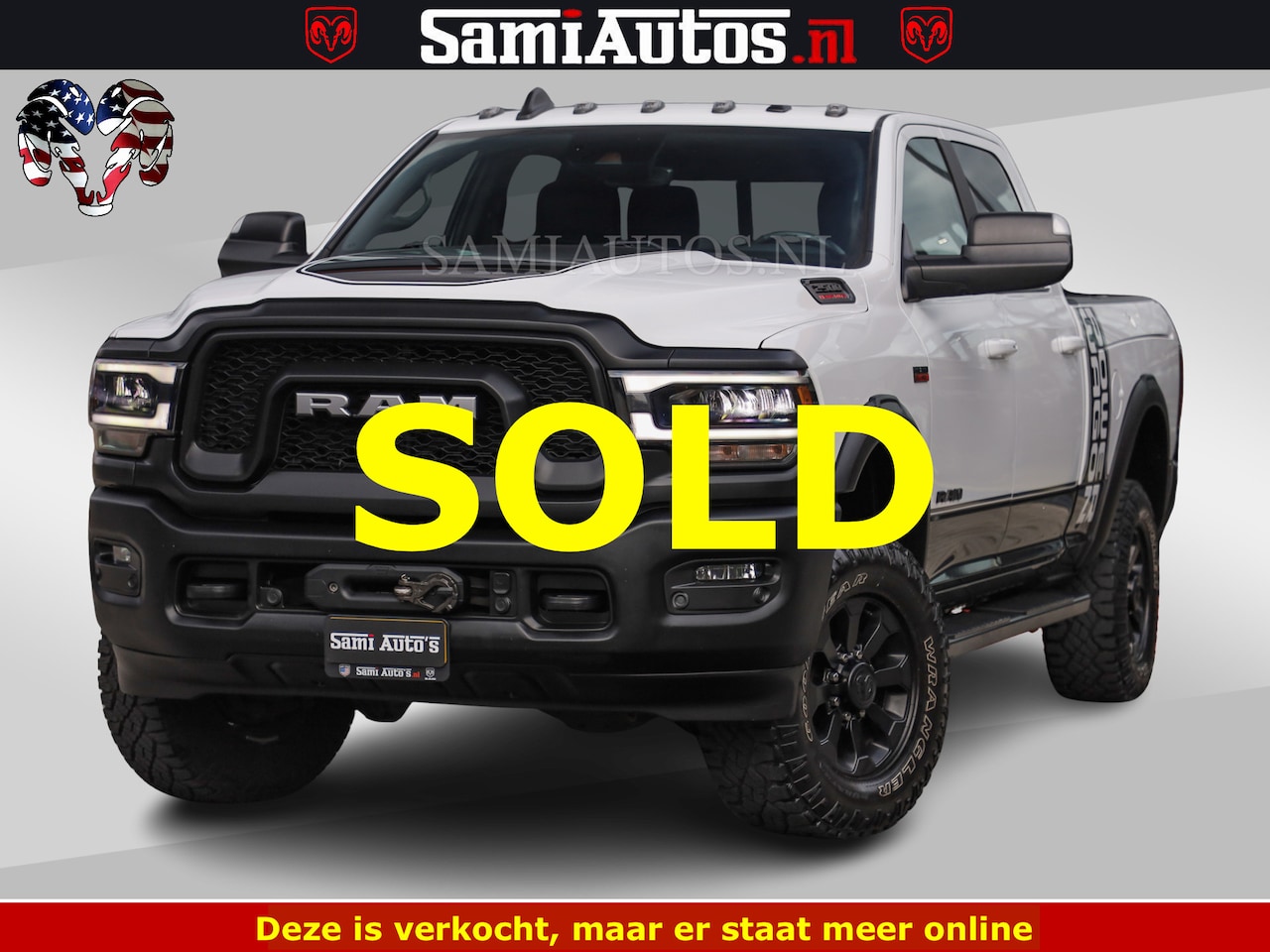 Dodge Ram 2500 - POWER WAGON | 6.4 V8 4X4 | ADAPTIVE | FULL LED | TREK LIER | OPEN DAK | 6.4F BAK | 3500KG - AutoWereld.nl