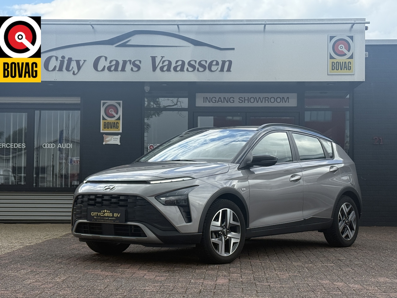 Hyundai Bayon - 1.0 T-GDI Comfort hybrid 48v automaat 101 pk groot scherm navi apple carplay camera climat - AutoWereld.nl