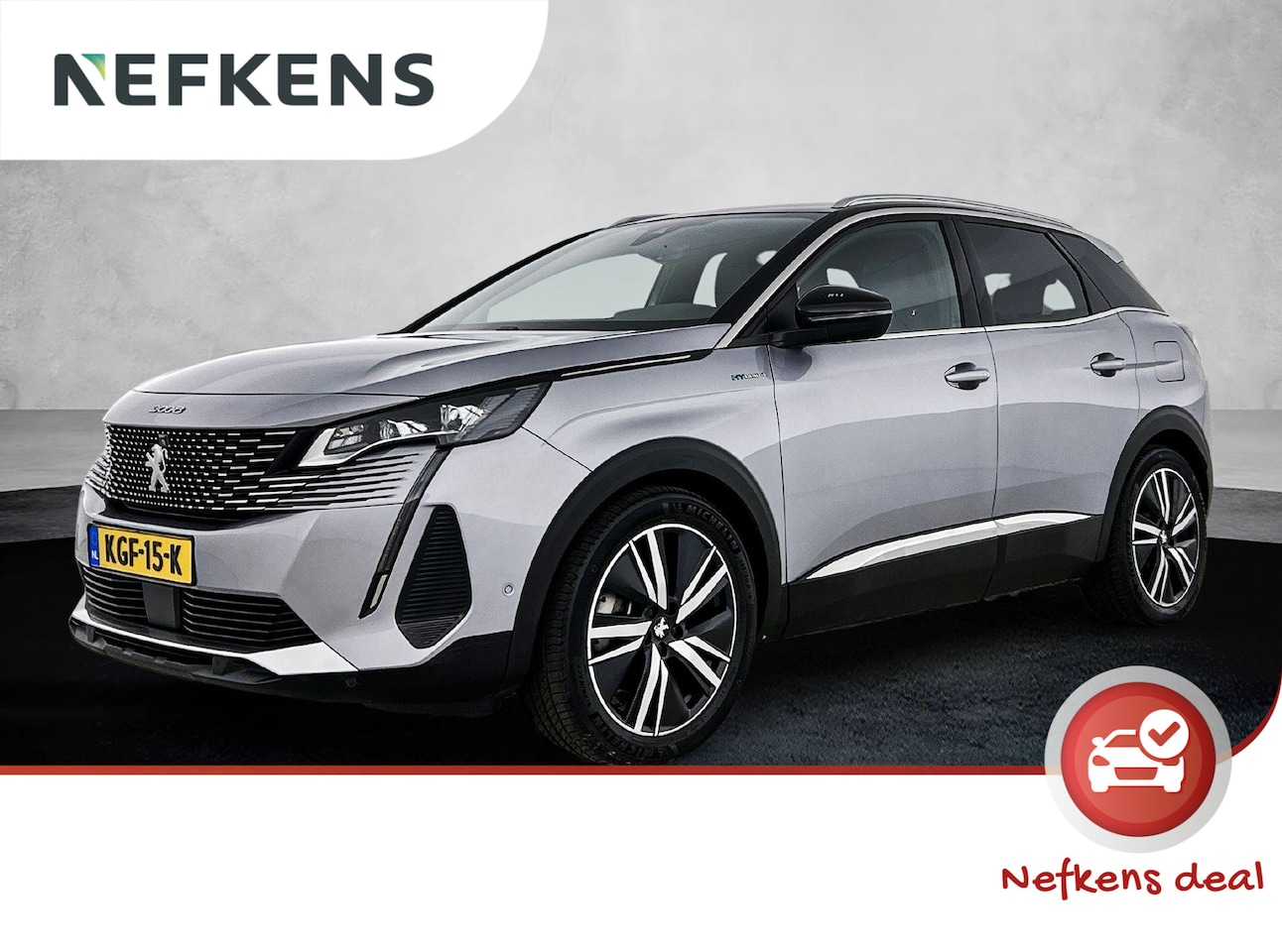Peugeot 3008 - 1.6 HYbrid 300pk GT Pack Business Automaat | Navigatie | Leder | Ekektrisch Verstelb. Best - AutoWereld.nl