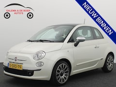 Fiat 500 - 0.9 TwinAir Lounge PARELMOER / BRUIN LEDER / XENON / PANORAMADAK / NAVI / AIRCO / PDC / BL