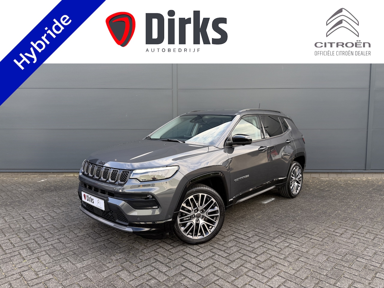 Jeep Compass - 1.5T e-Hybrid Summit 1.5T e-Hybrid Summit (Leder incl verwarming/koeling/geheugen - Elektrische Klep - Adaptiev - AutoWereld.nl