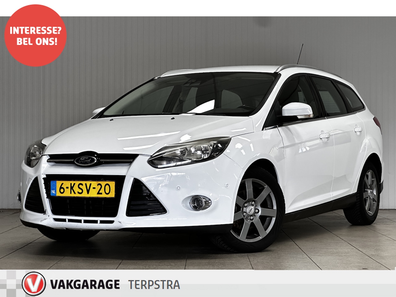 Ford Focus Wagon - 1.6 TDCI Titanium/ D-Riem verv: 183.000 KM!/ 16'' LMV/ Lane-Assist./ Keyless-GO/ Navi/ Cli - AutoWereld.nl