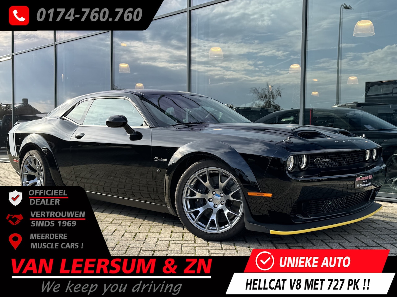 Dodge Challenger - SRT Hellcat Redeye Black Ghost 1 of 300 EXPORT PRICE - AutoWereld.nl