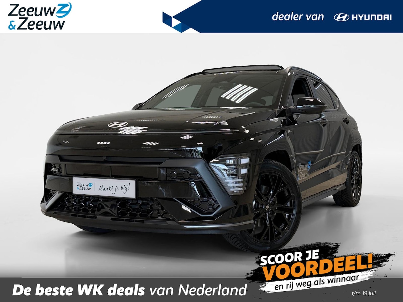 Hyundai Kona - 1.6 HYBRID | N-LINE SKY | BLACK EDITION | 19'' VELGEN | - AutoWereld.nl