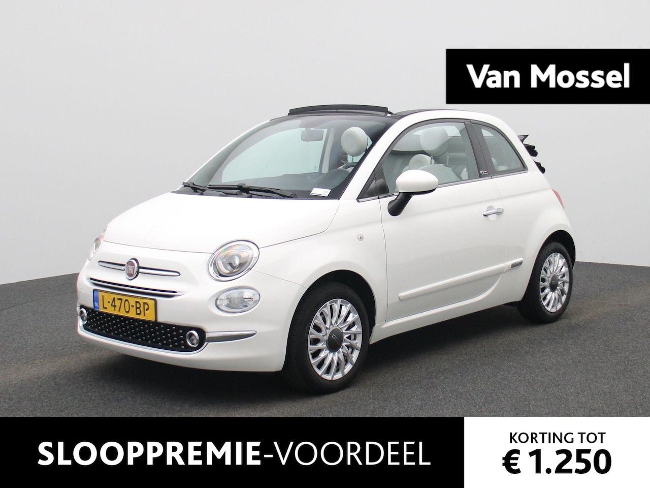 Fiat 500 C - 1.0 Hybrid Star | Cabrio | Parkeer sensoren | DAB | Bluetooth | LMV | Climate control | Ha - AutoWereld.nl