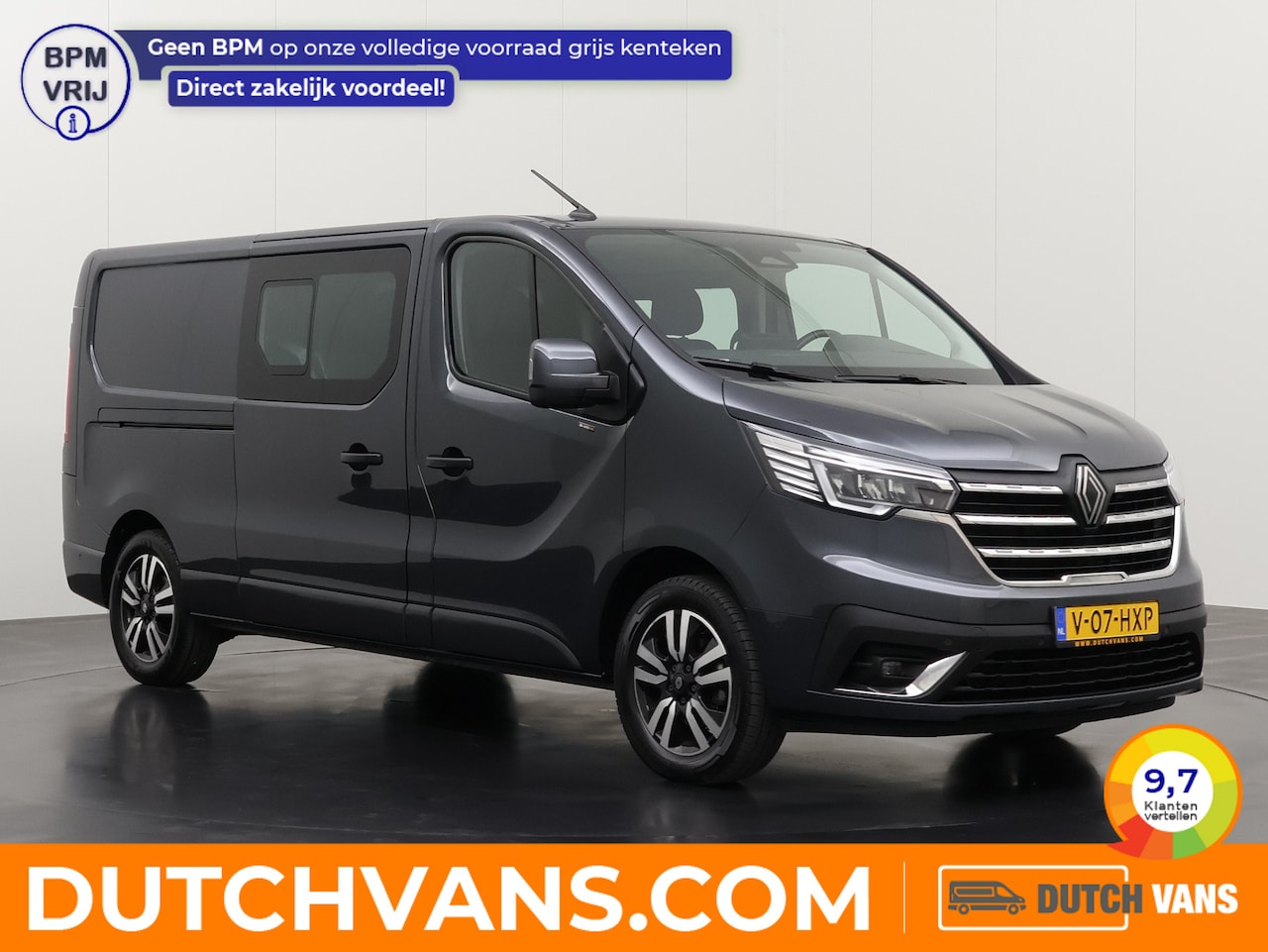 Renault Trafic - 2.0BlueDCi 170PK EDC Automaat Dubbele Cabine Exclusive | 2xSchuifdeur | Navigatie | Camera - AutoWereld.nl