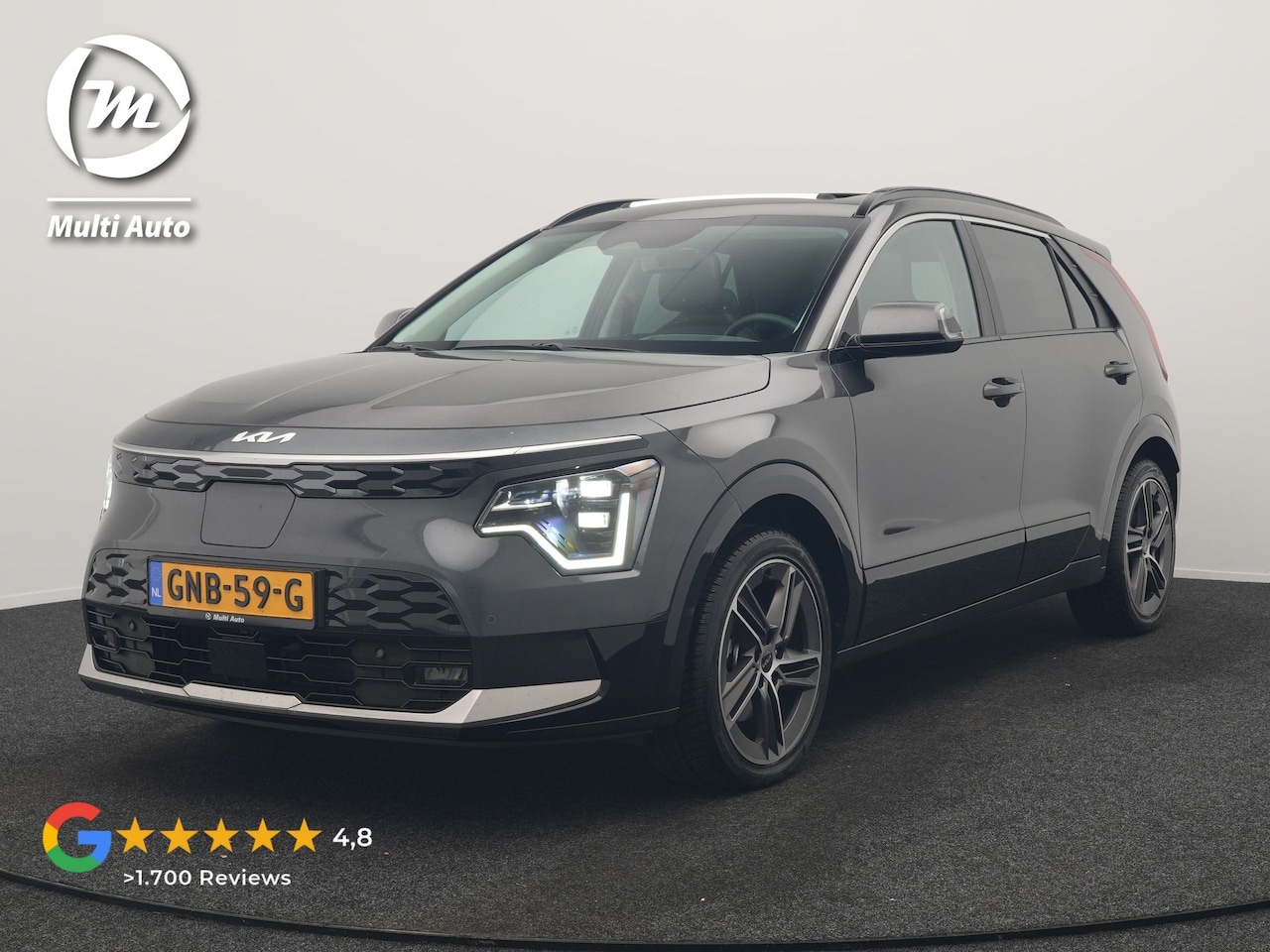 Kia Niro EV - DynamicPlusLine 64.8 kWh 204pk | Panodak | Head Up | Adaptive Cruise | Camera | Lederen Sp - AutoWereld.nl