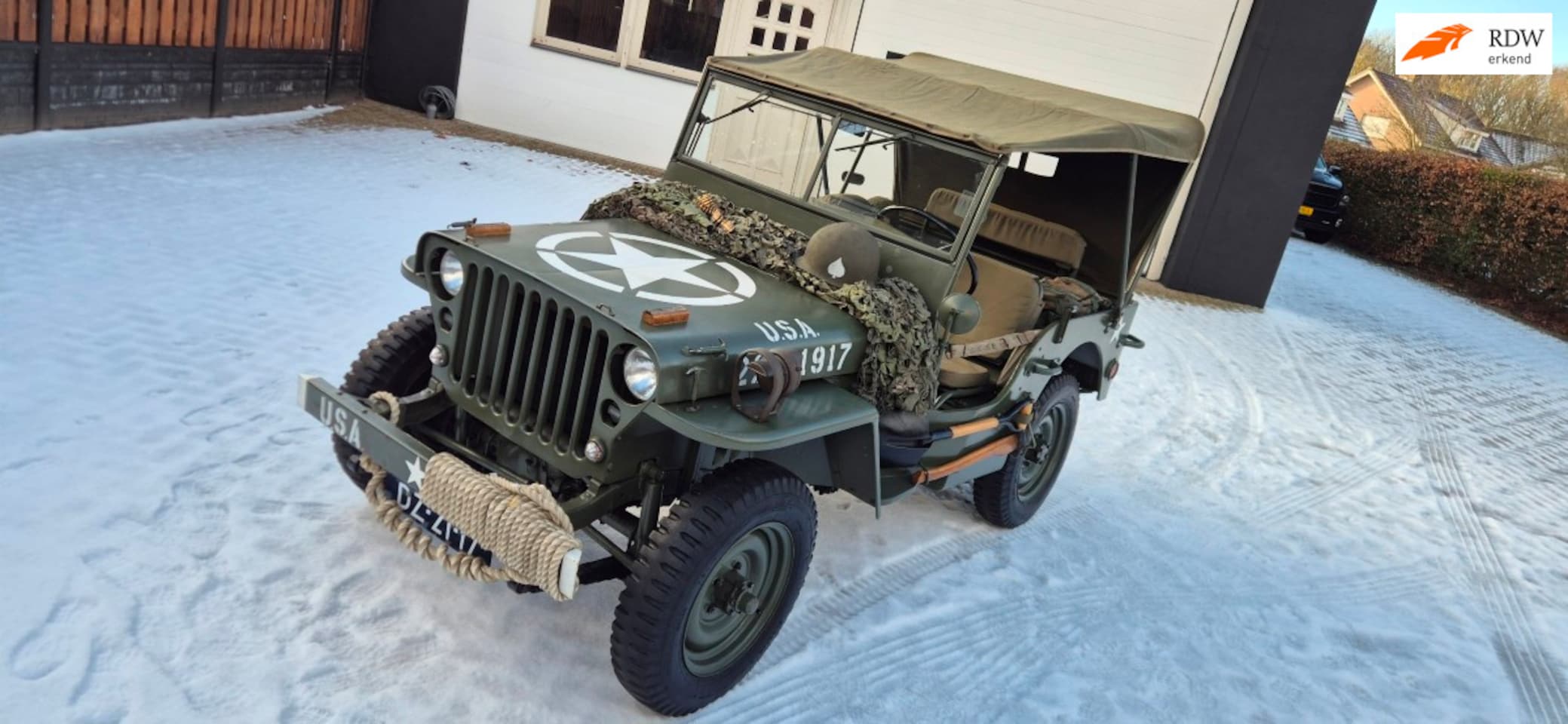 Willys Jeep - Hotchkiss M201 Gerestaureerd - AutoWereld.nl