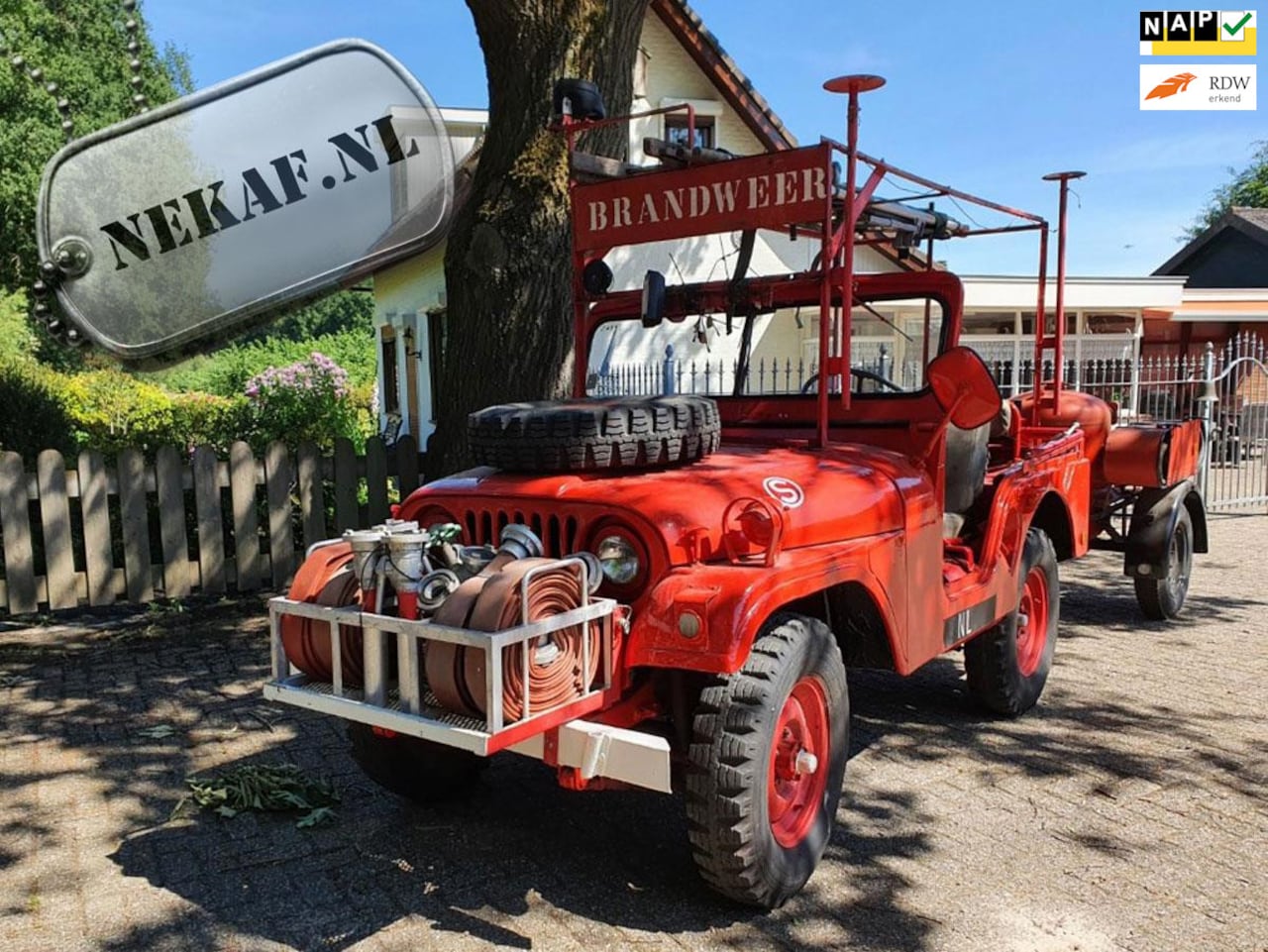 Jeep Nekaf - Willys M38a1 Brandweer auto - AutoWereld.nl