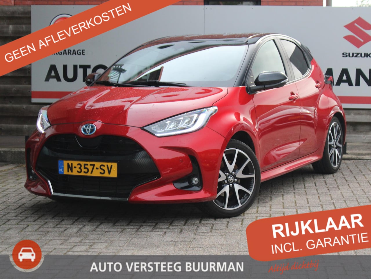Toyota Yaris - 1.5 Hybrid Executive Halflederen bekleding, Keyless Go, Two-Tone, Apple Carplay/Android Au - AutoWereld.nl