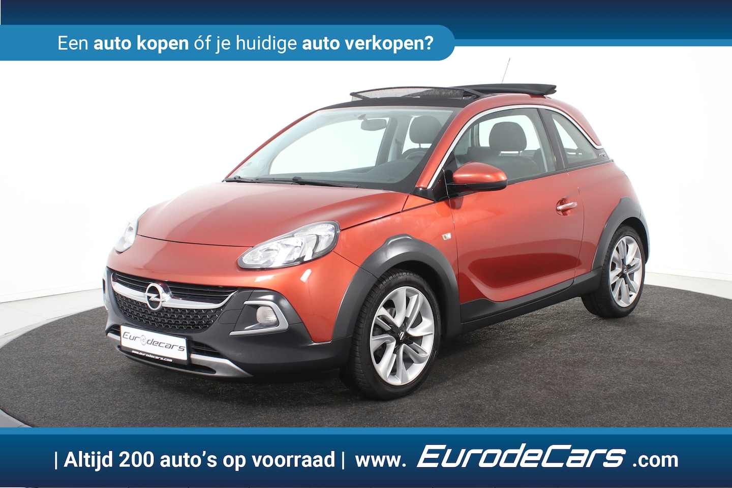Opel ADAM - 1.0 Rocks OpenAir *Leer*Stuurwiel verwarmd* - AutoWereld.nl