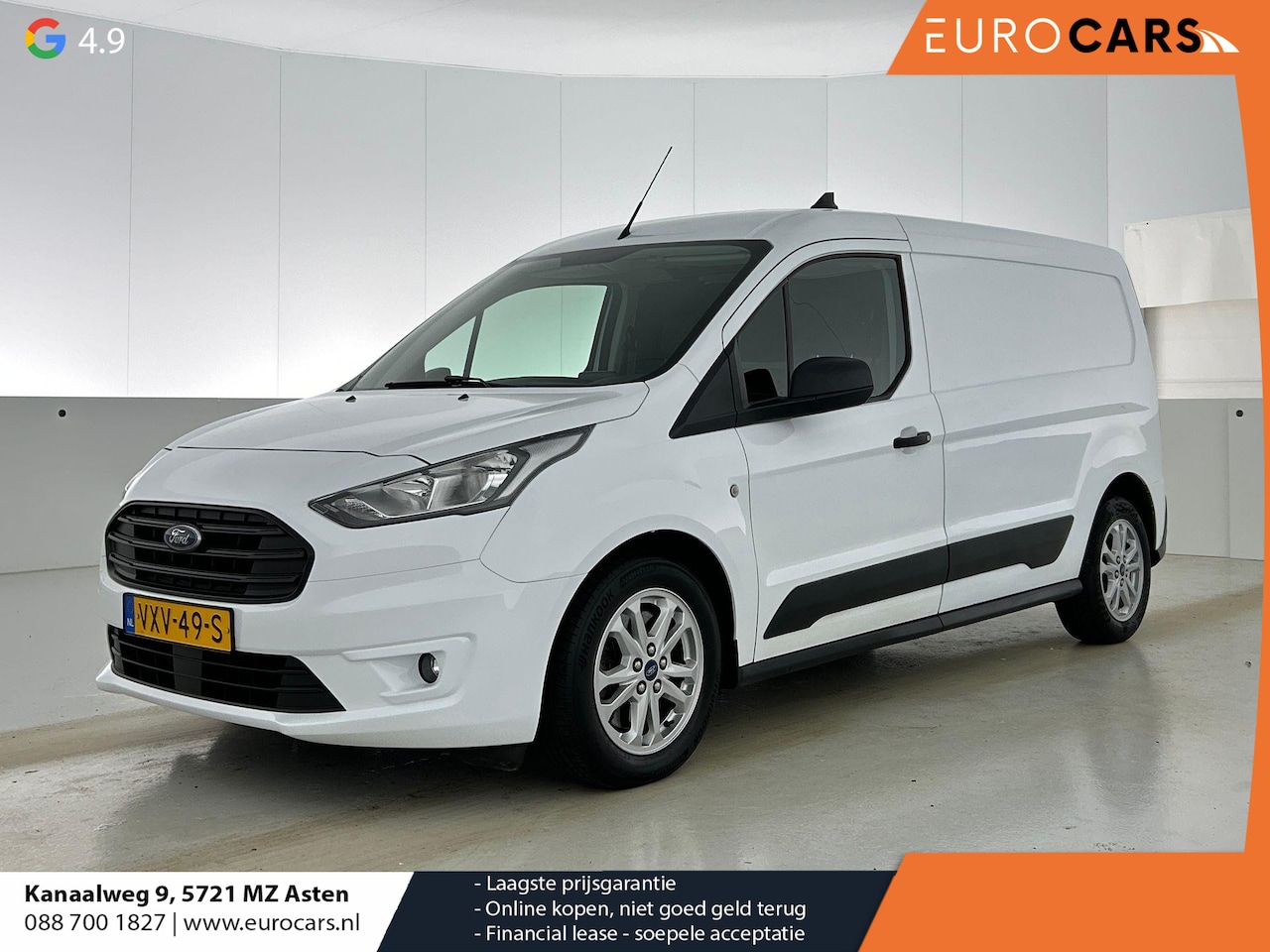 Ford Transit Connect - 1.5 EcoBlue L2 Trend Navigatie Airco Parkeersensoren Cruise Control 3Zits Camera DAB+ - AutoWereld.nl
