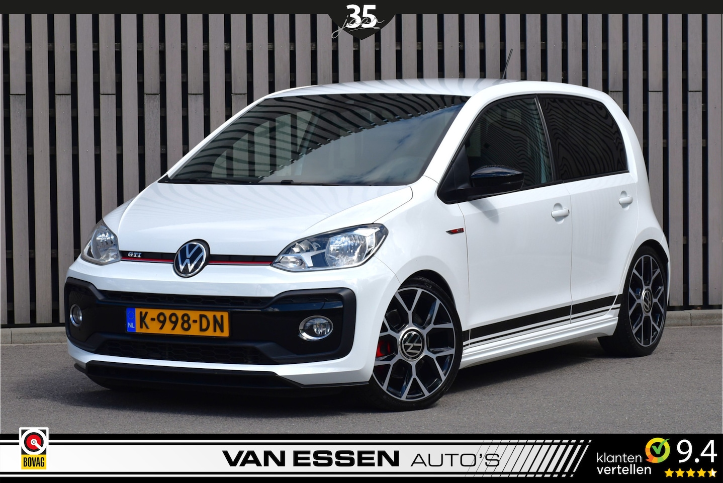 Volkswagen Up! - 1.0 TSI GTI Airco Cruise Control Camera PDC Stoelverw. NL-Auto! BILSTEIN SCHROEFSET! - AutoWereld.nl