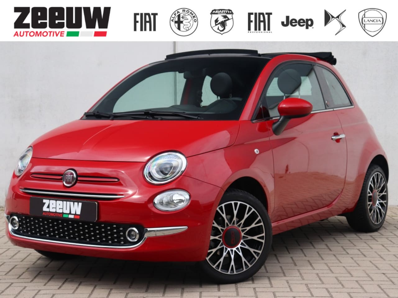 Fiat 500 C - 1.0 Hybrid 70 PK RED | Navi | Carplay | Clima | 16" - AutoWereld.nl