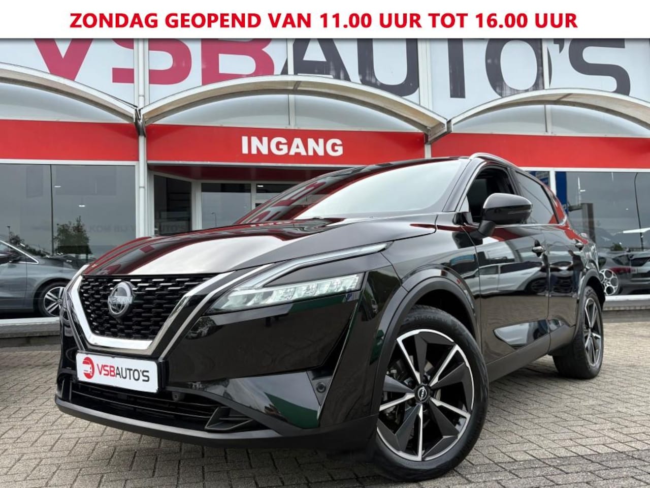 Nissan Qashqai - 1.3 DIG-T MHEV TEKNA 158PK  AUT. PANO NAVI TREKHAAK CAMERA AIRCO LMV - AutoWereld.nl