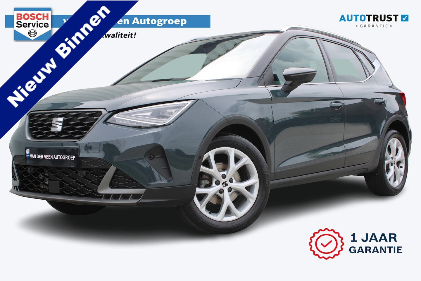 SEAT Arona - 1.0 EcoTSI FR Style Business | Incl. 12 maanden garantie | Adaptieve cruise control | Stoe - AutoWereld.nl