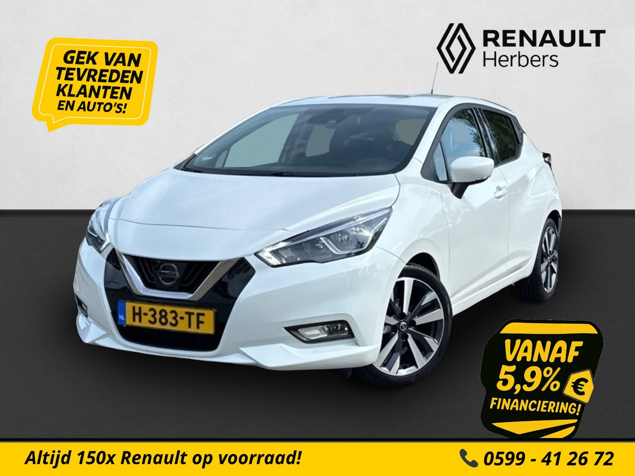 Nissan Micra - 1.0 IG-T Tekna CAMERA / ECC / NAVI - AutoWereld.nl