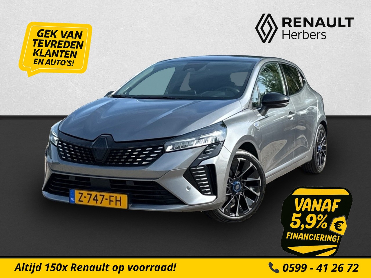 Renault Clio - 1.6 E-Tech Full Hybrid 145 esprit Alpine BOSE / ADAPTIEVE CRUISE / AUTOMAAT / AFN. TREKHAA - AutoWereld.nl