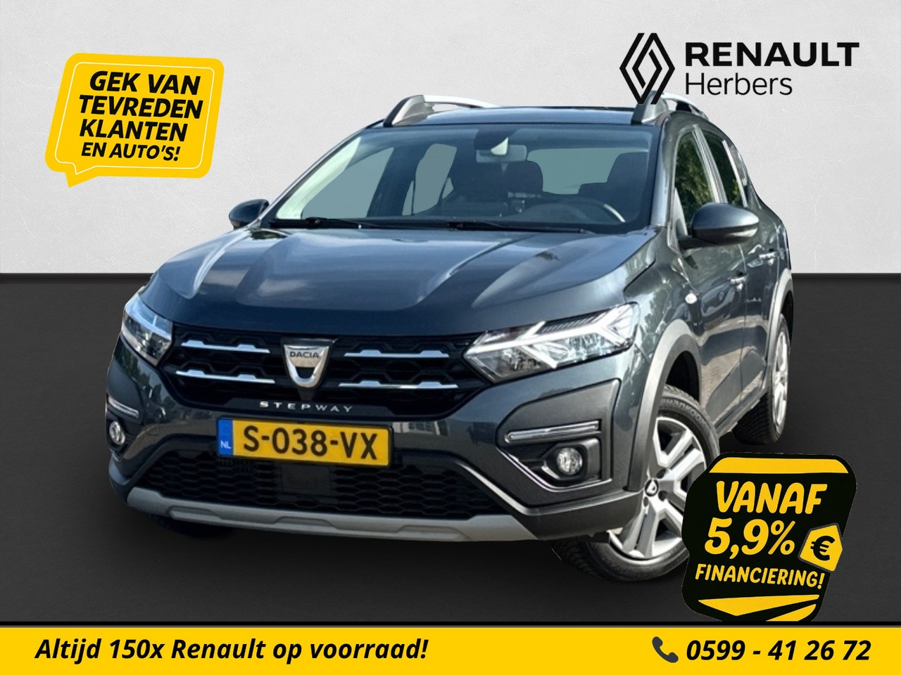 Dacia Sandero Stepway - 1.0 TCe 90 Comfort CRUISE / AIRCO - AutoWereld.nl