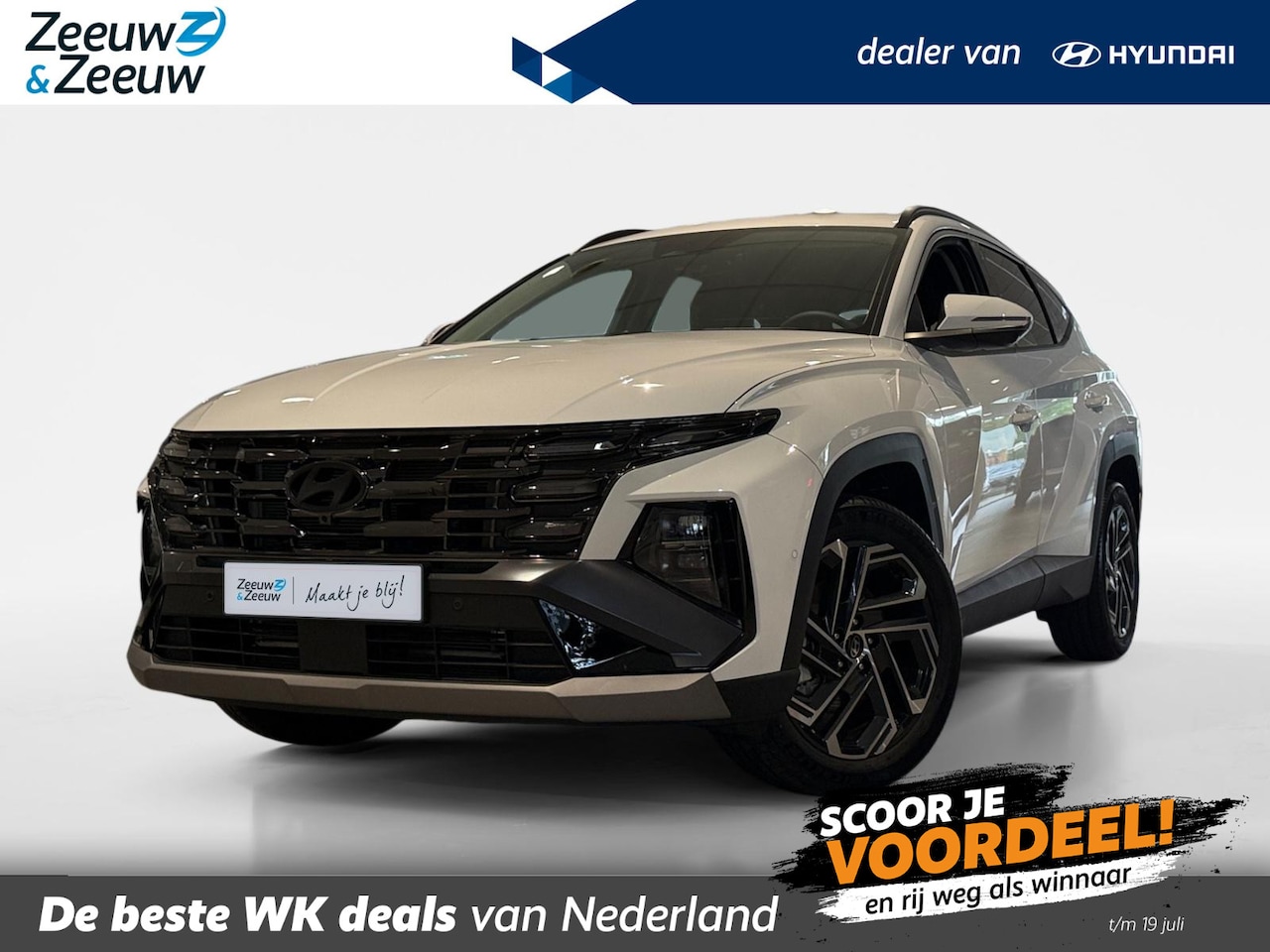 Hyundai Tucson - 1.6 HYBRID | PREMIUM | 1500KG TREKGEWICHT | €7000,- KORTING | - AutoWereld.nl
