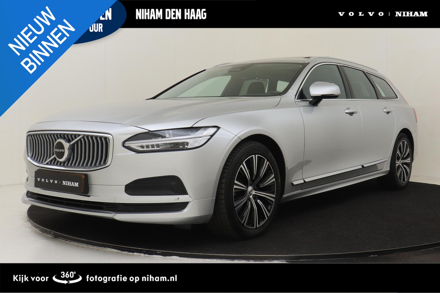 Volvo V90 - B5 (M-HYBRID) INSCRIPTION -PANO.DAK|LEDER|POWER-SEATS|CAMERA|GOOGLE|BLIS|KEYLESS|18" - AutoWereld.nl