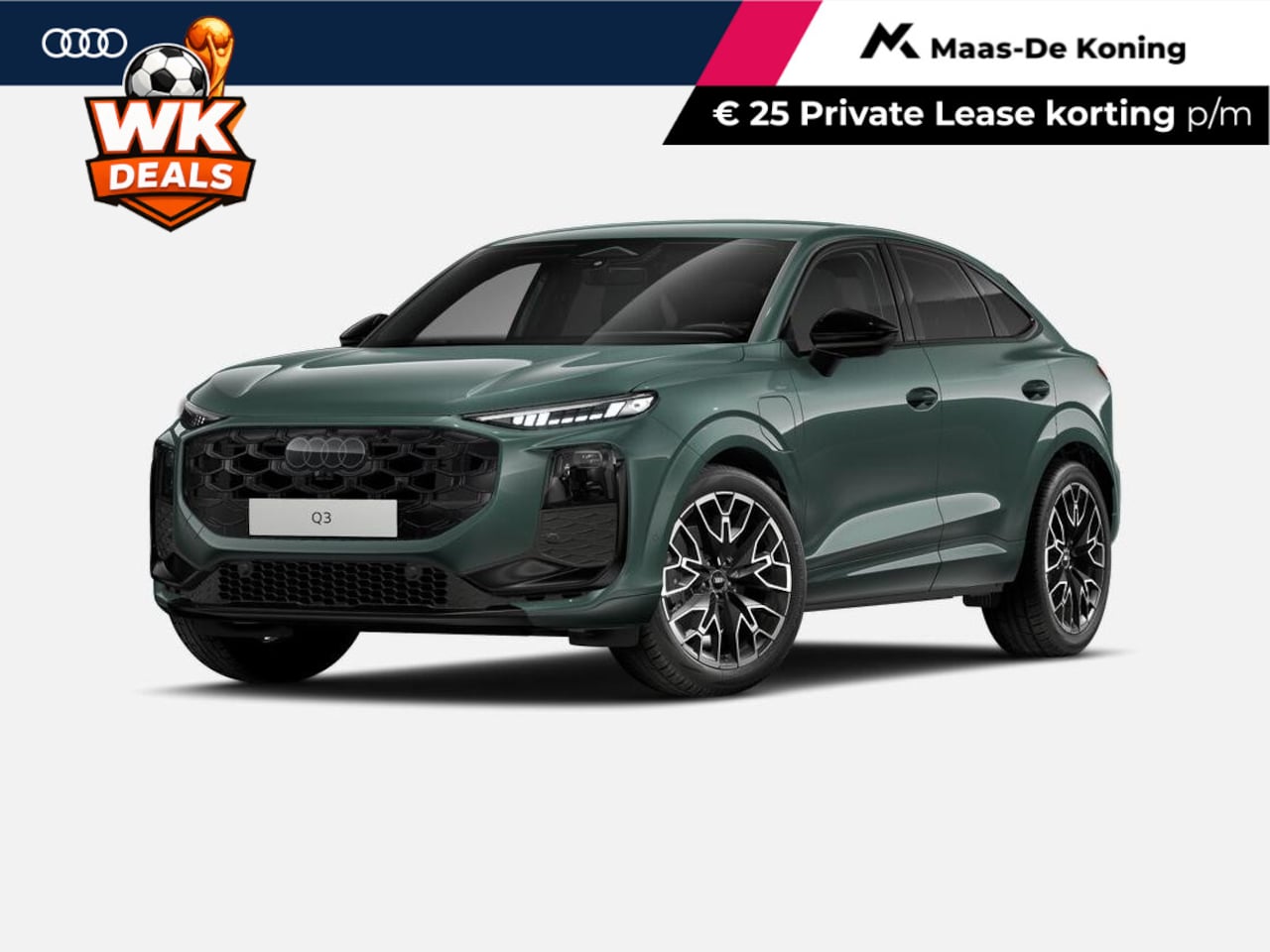 Audi Q3 Sportback - 1.5 200kW e-hybrid S edition 272 PK · Optiekpakket zwart glanzend · 20" LM Velgen · Led-ko - AutoWereld.nl