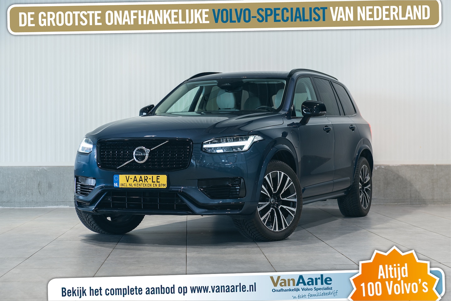 Volvo XC90 - T8 Aut. Long Range Plus Dark ACC 360camera Stoelverwarming 455pk - AutoWereld.nl