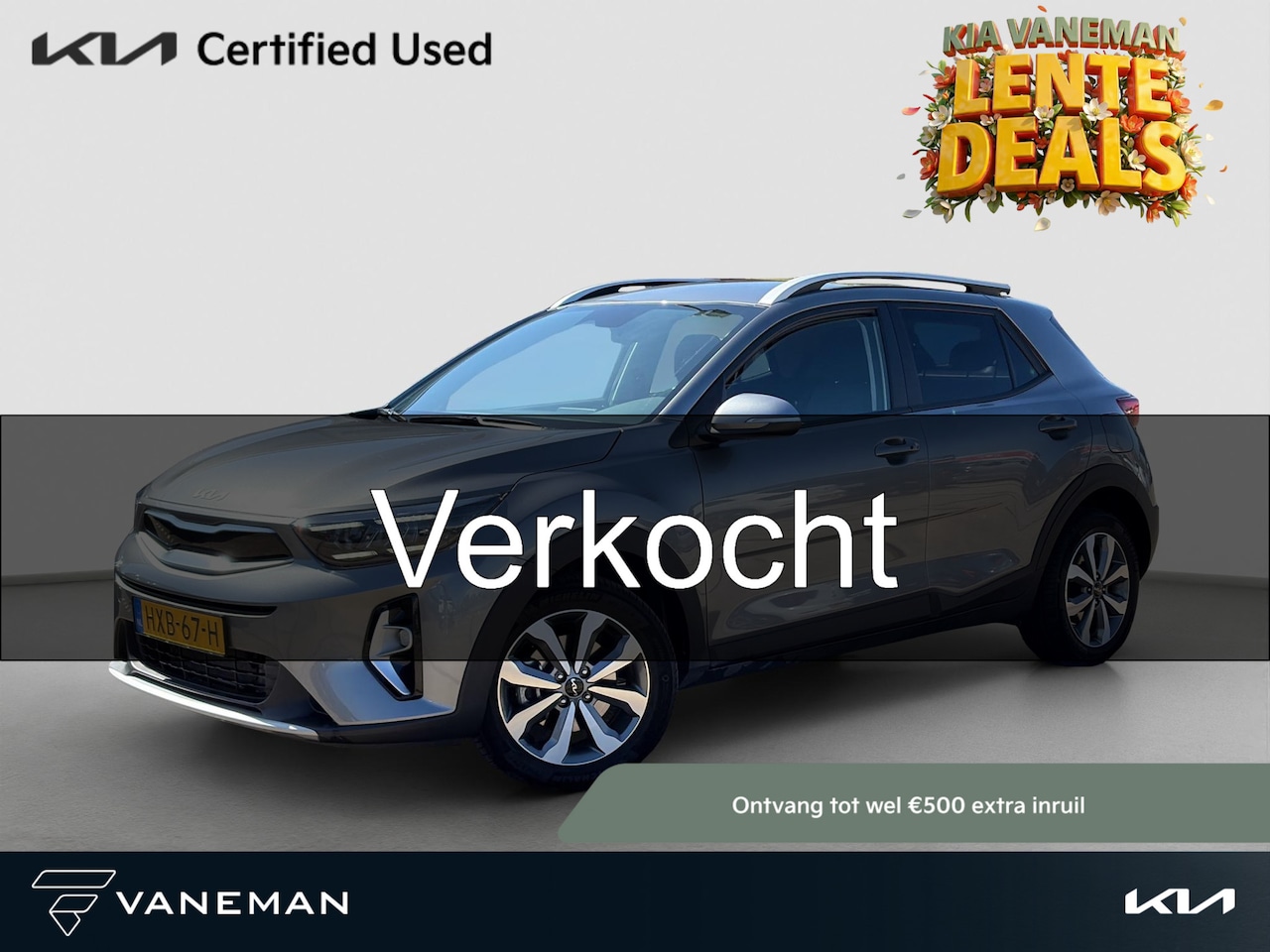 Kia Stonic - 1.0 T-GDi MHEV DynamicPlusLine Automaat Stoel- en stuurverwarming | Cruise | Navi | Privac - AutoWereld.nl