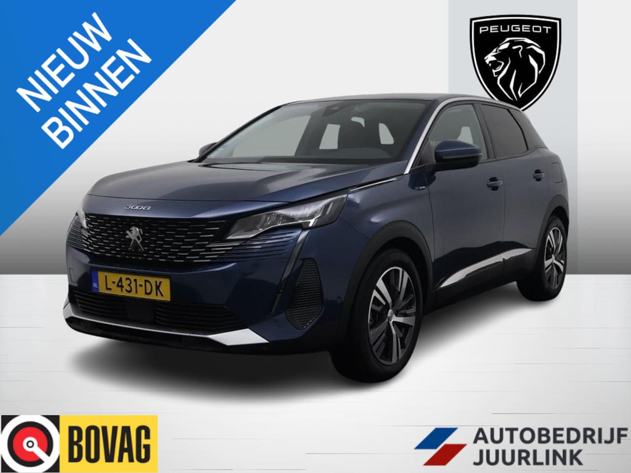 Peugeot 3008 - 1.6T HYbrid 225PK AUT. Allure Trekhaak/Nav/Camera /H.Leder/CarPlay/Ecc/Led/ Plug-in Hybrid - AutoWereld.nl