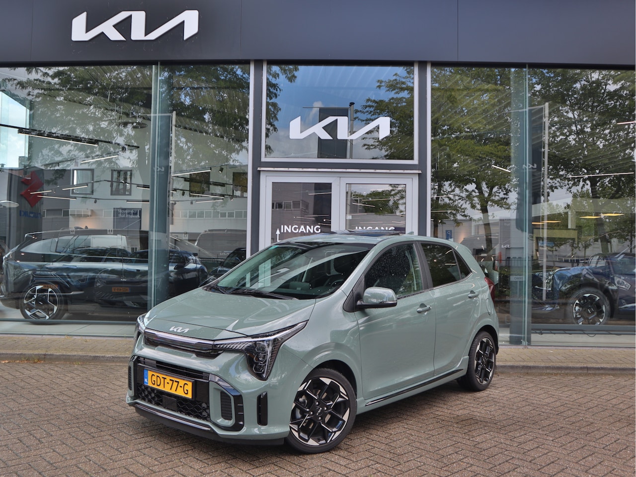 Kia Picanto - 1.0 DPI GT-Line Leder | Stoelverwarming | Climate control | LED | Keyless | tot 10 jaar Ga - AutoWereld.nl