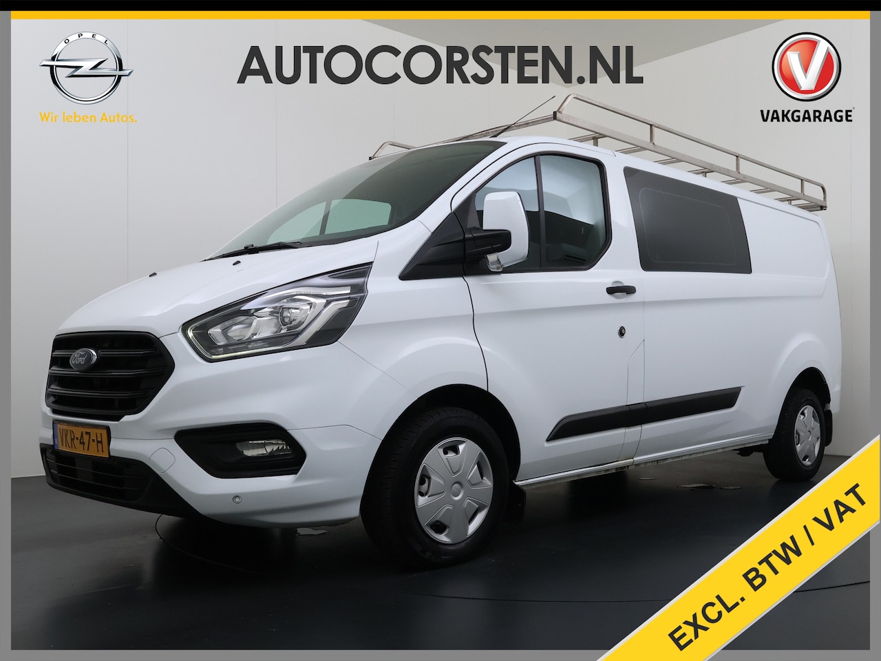 Ford Transit Custom - 300 2.0TDCI L2H1 Dubbele Cabine 6-Persoons Trekhaak Navi Camera Cruise Control Imperiaal A - AutoWereld.nl