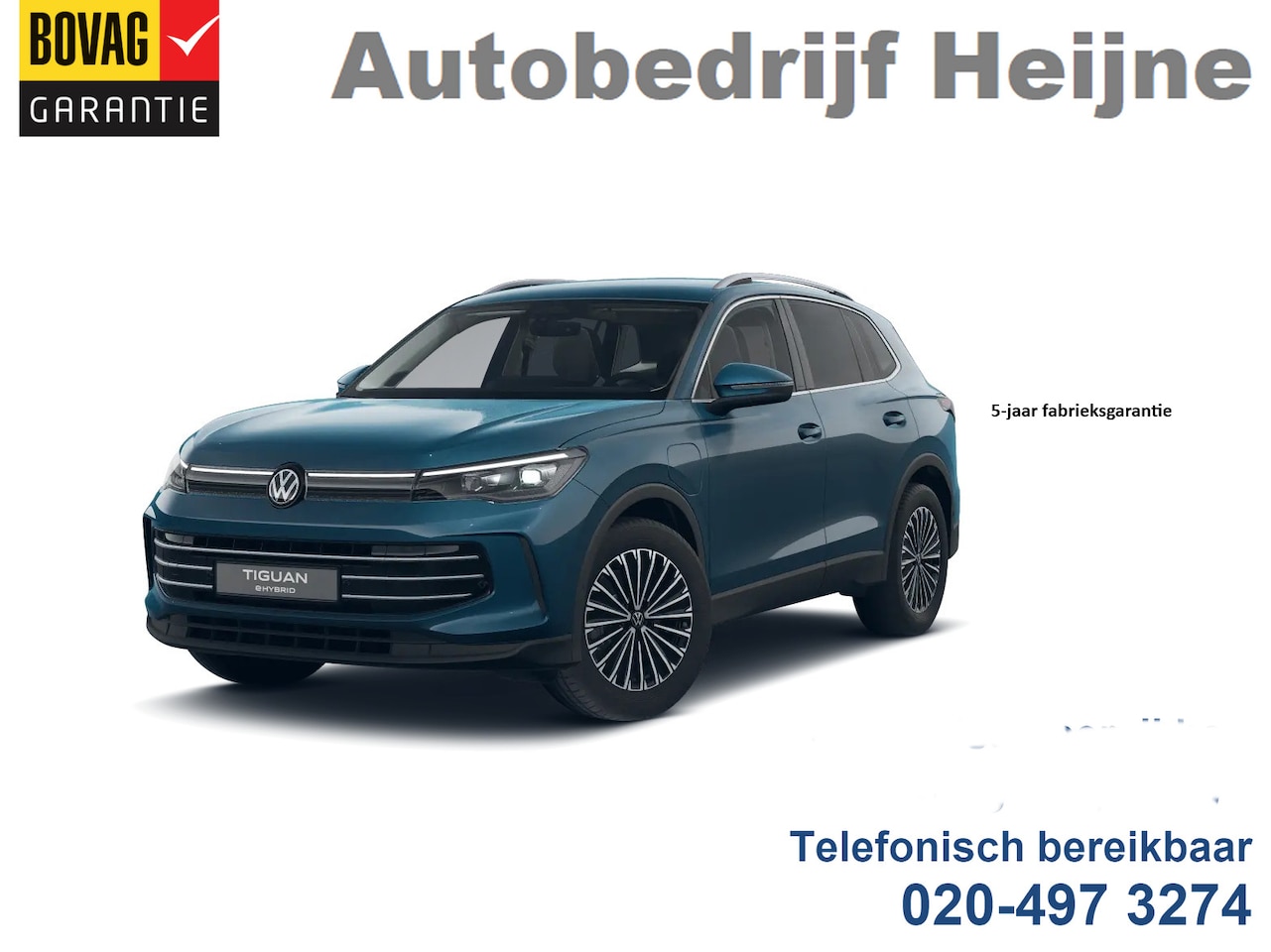Volkswagen Tiguan - 1.5 204PK eHybrid ELEGANCE *** IQ.LIGHT/TREKHAAK/NAVI/HARMAN-KARDON *** - AutoWereld.nl