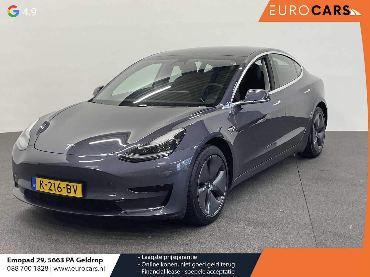 Tesla Model 3 - Standard RWD Plus 60 kWh SOH 93% Airco ECC Navigatie Parkeersensoren Camera Adaptive Cruis - AutoWereld.nl