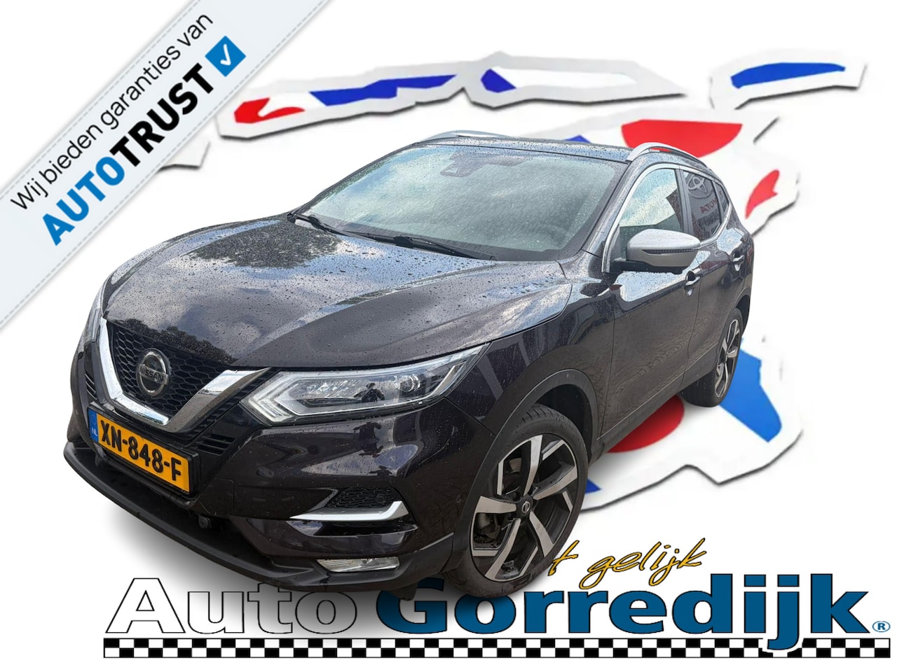 Nissan Qashqai - 1.2 Tekna + LEER,PANO,CLIMA,360 CAMERA,CRUISE,TREKAAK - AutoWereld.nl