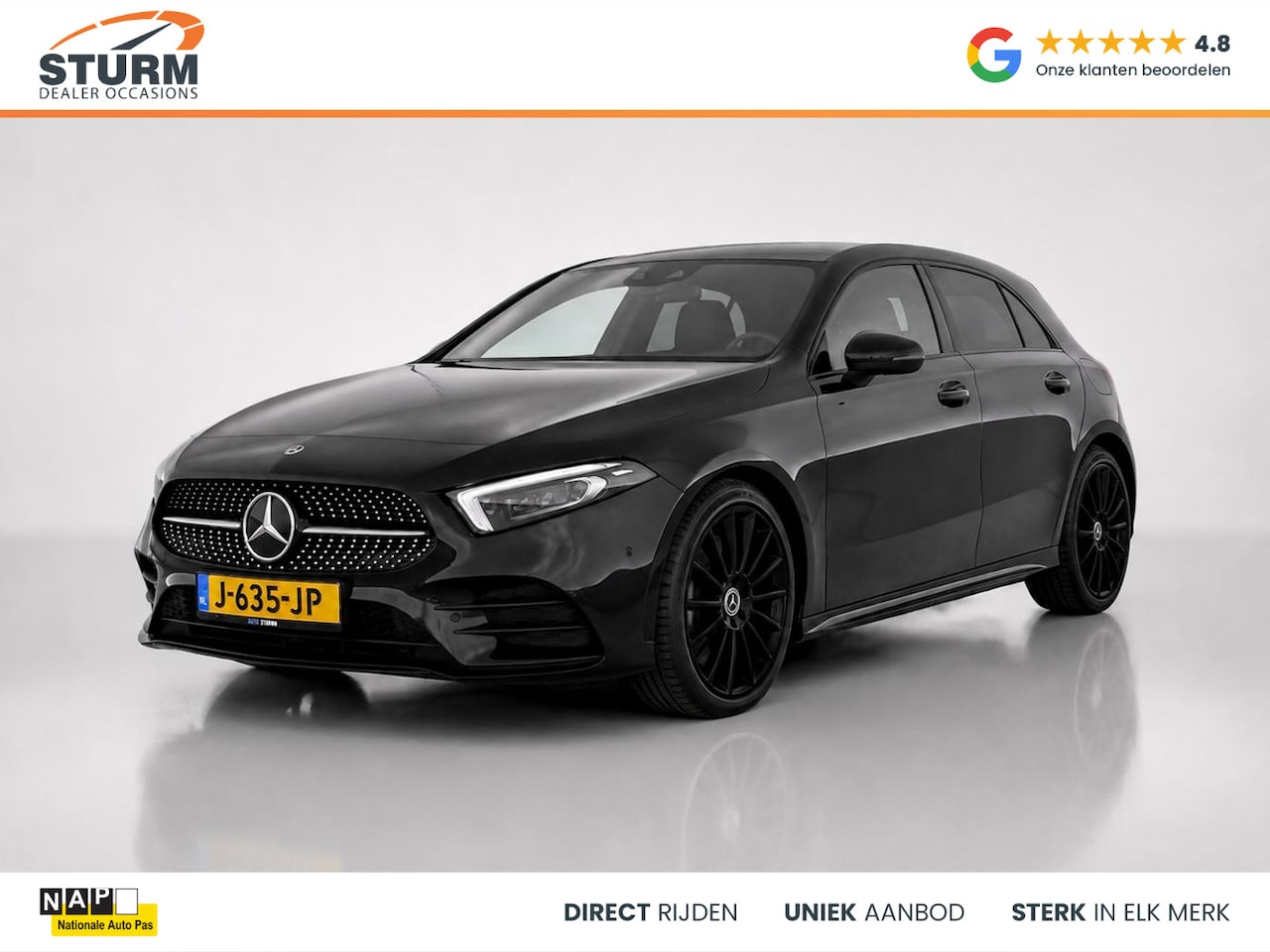 Mercedes-Benz A-klasse - 180 Business Solution AMG Panoramadak + Geheugenstoelen, NL-Auto! - AutoWereld.nl
