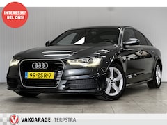 Audi A6 Limousine - 2.0 TFSI S-Line/ 17'' LMV/ Bi-Xenon/ Navi/ Half-Leder/ Zwarte-Hemel/ Cruise/ Bluetooth/ Mu
