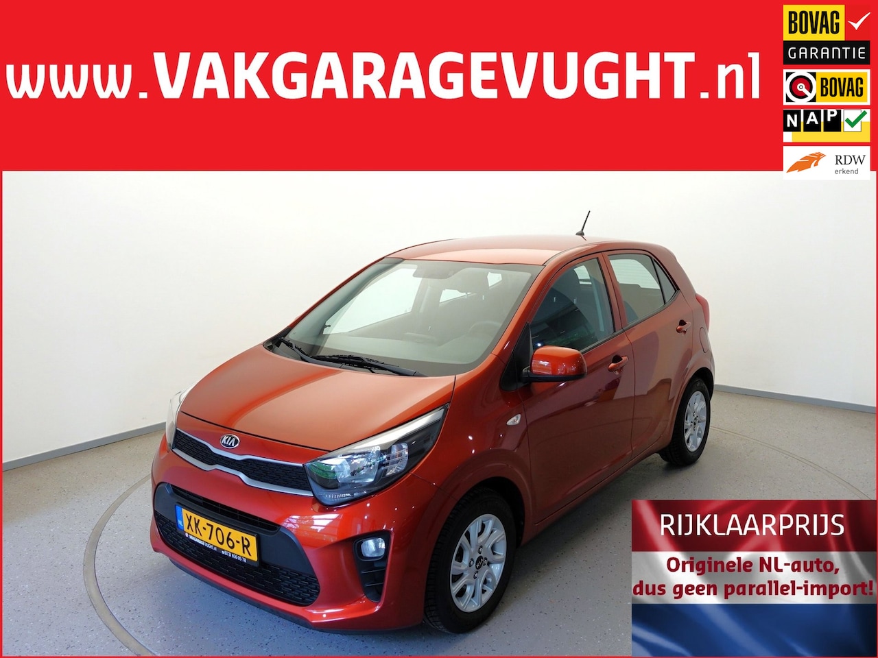 Kia Picanto - 1.0 MPi 67pk 67dkm! AC|Cruise Control|Bluetooth|LMV - AutoWereld.nl